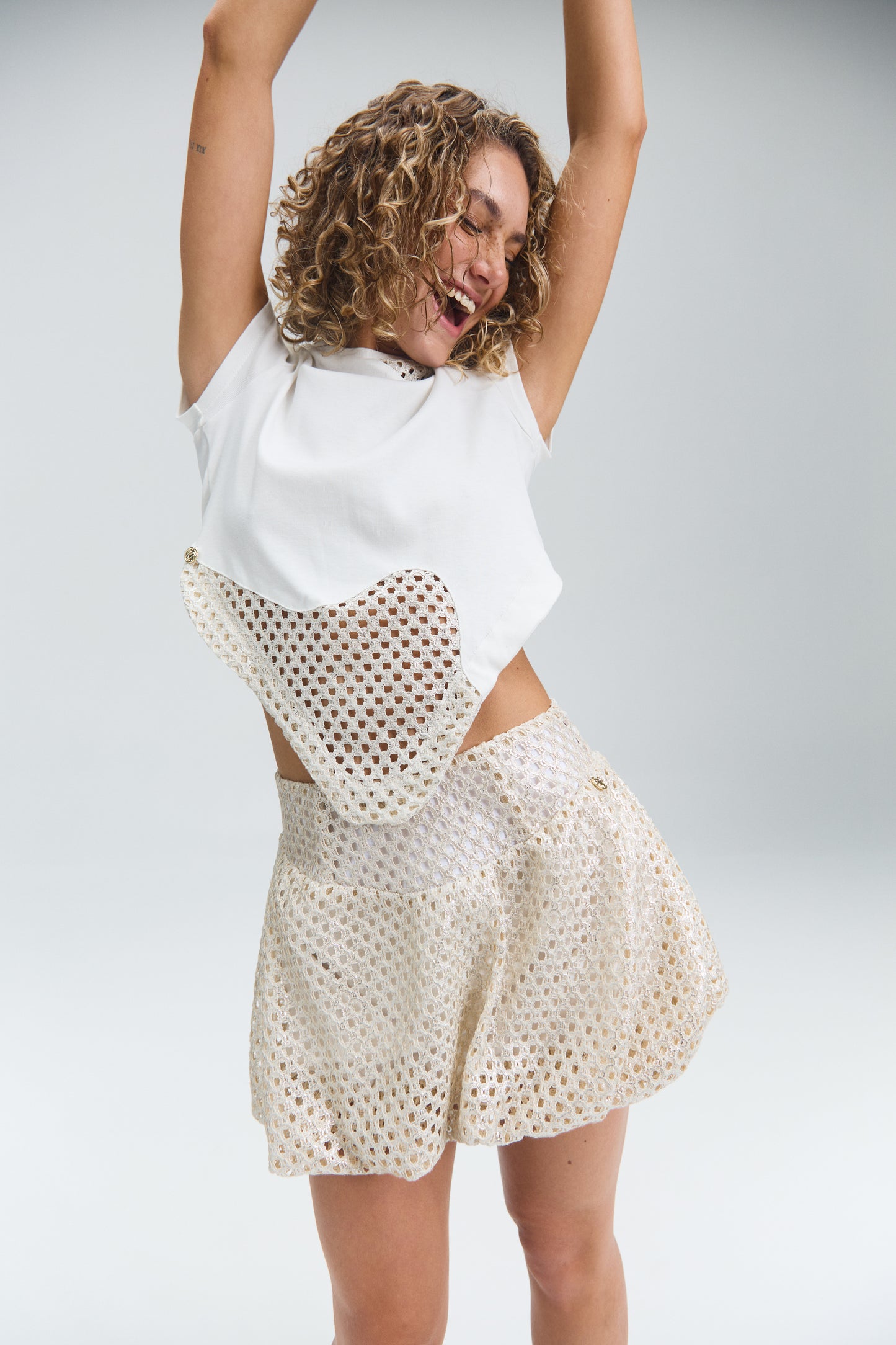 Honeycomb Mini Skirt